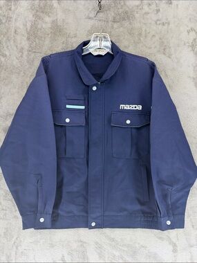 VTG Mazda Racing Japan Motorsport Men's Navy Work Jacket size M-L